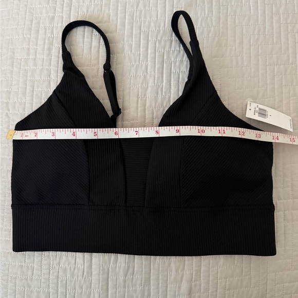 Old Navy Active PowerSoft Light Support Sports BraBlack Ribbed Bralette - Picture 4 of 7